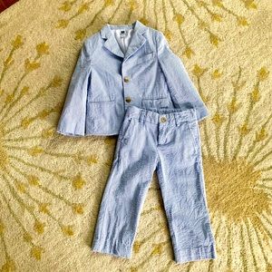 Janie and Jack Seersucker Suit